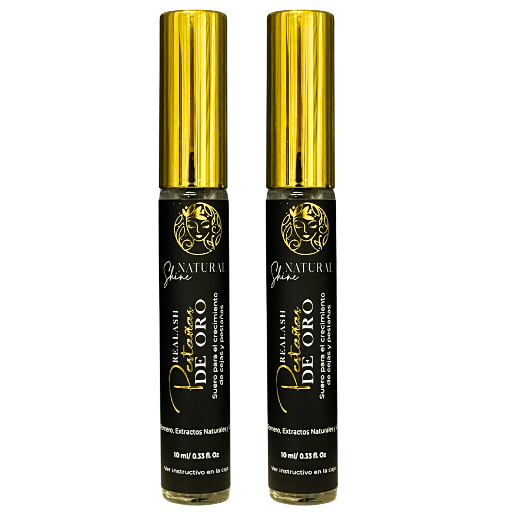 Combo X2 Realash - Pestañas de Oro: Belleza y Fortalecimiento Natural